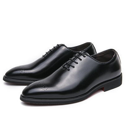 Casual Fashion Simple Lace-up Trendy Business Formal Wear Leather Shoes Infinite Avenue