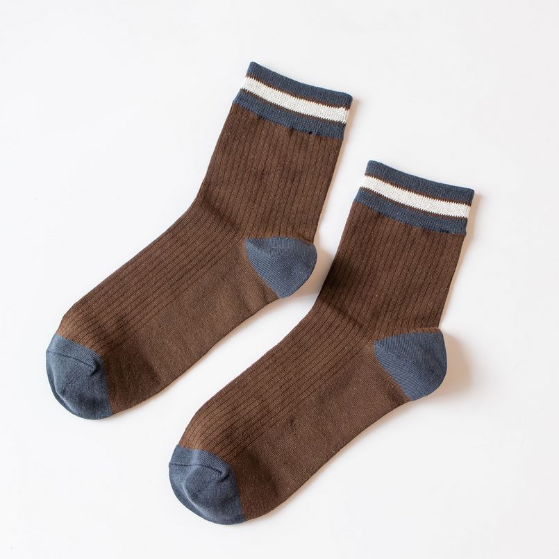 Running Rivers And Lakes Stall Product Model Cheap Cotton Socks 05 Coffee Infinite Avenue