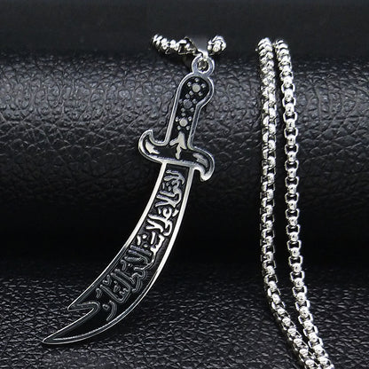 Men's Personalized Stainless Steel Vintage Necklace Steel Color With Chain Infinite Avenue