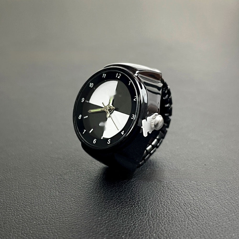 New Luminous Men And Women Student Minimalist Creative Ring Watch White Infinite Avenue