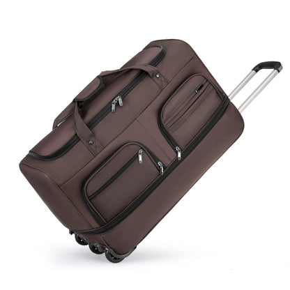 Plus-sized Capacity Travel Bag Multifunctional Folding Dark Brown Infinite Avenue