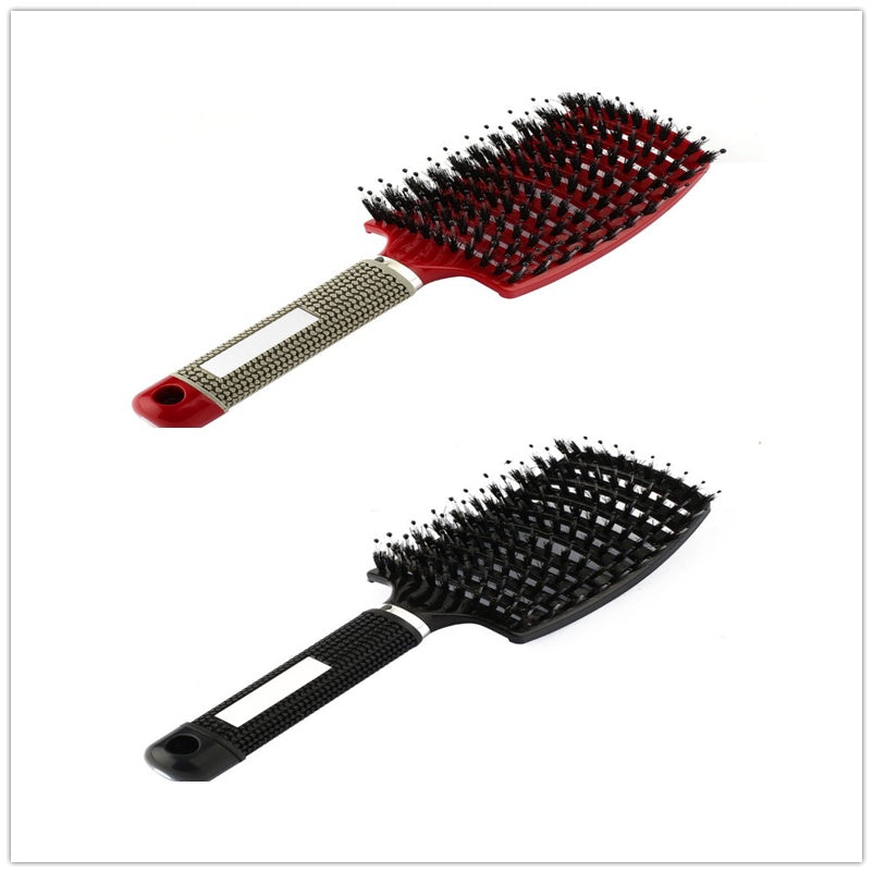 Hairbrush Anti Klit Brushy Haarborstel Women Detangler Hair Brush Bristle Nylon Scalp Massage Teaser Hair Brush Comb 7 Brush Set Infinite Avenue