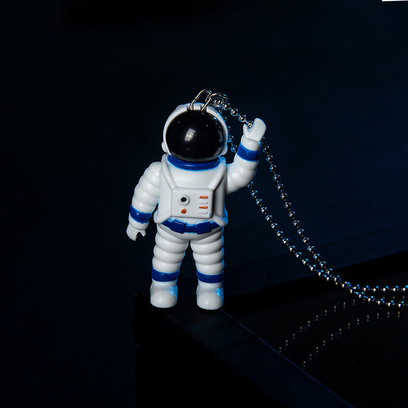 Luminous Small Camera Ball Titanium Steel Necklace Can Sound Astronaut Infinite Avenue