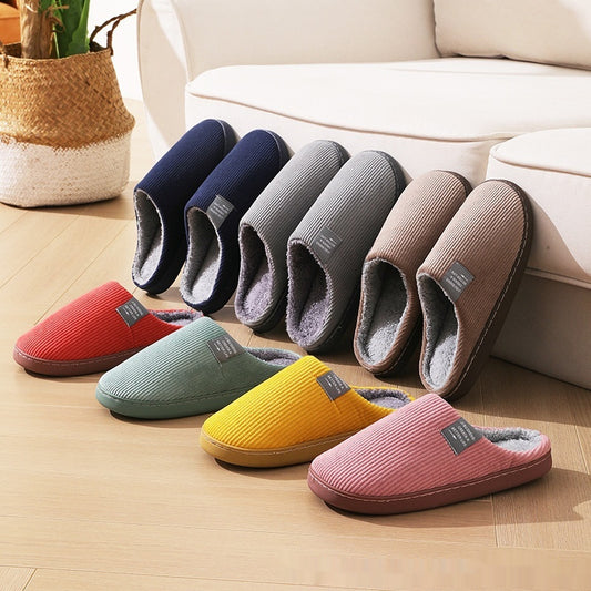 Home Indoor Wear-resistant Non Slip Cotton Slippers Infinite Avenue