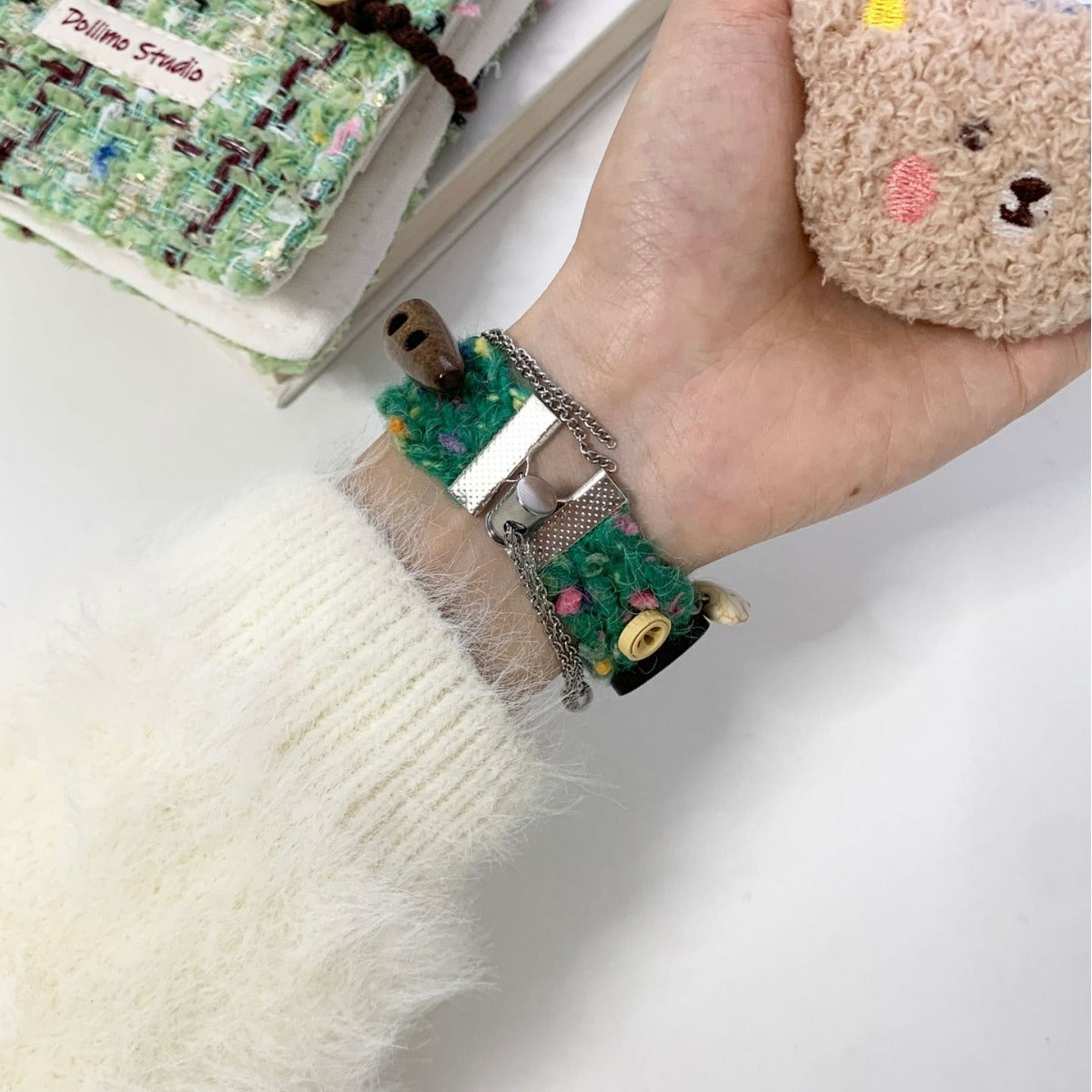 Christmas Plush Bracelet Autumn And Winter Atmosphere Strap Infinite Avenue