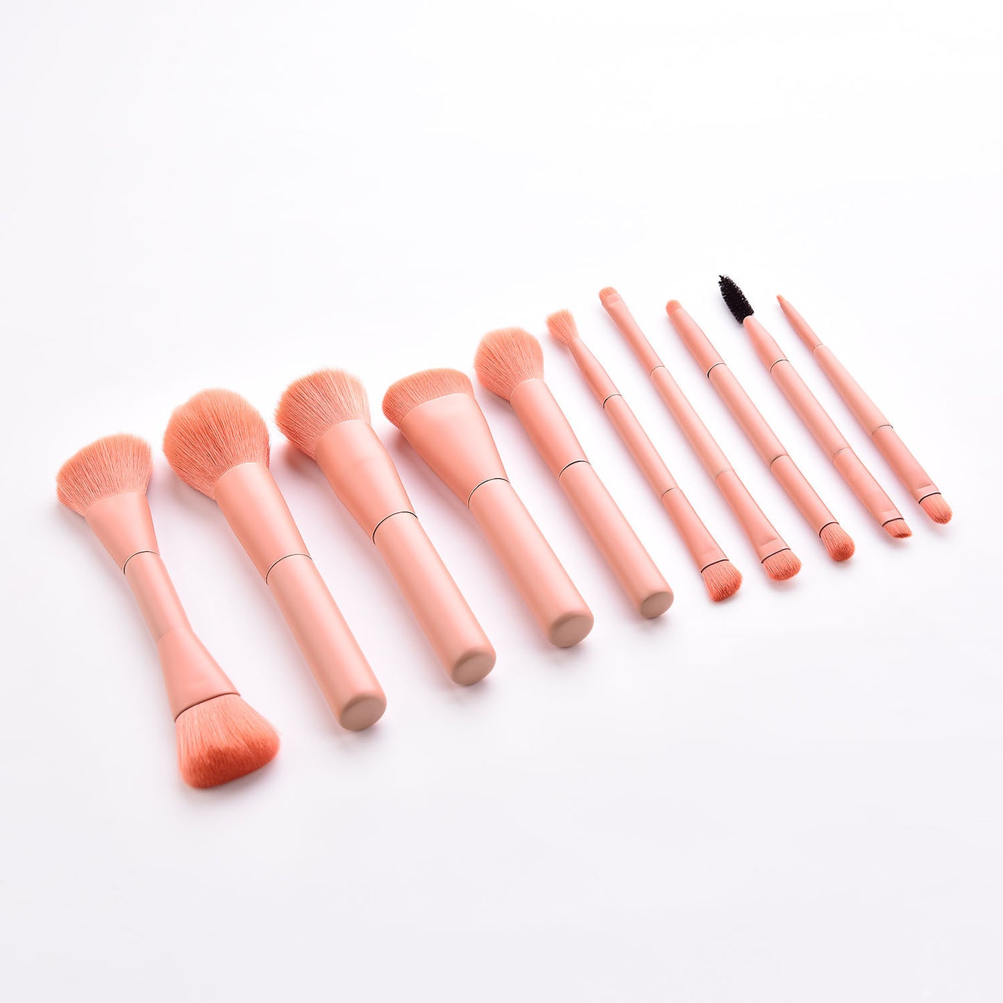 10-Piece Makeup Brush Set Pink Infinite Avenue