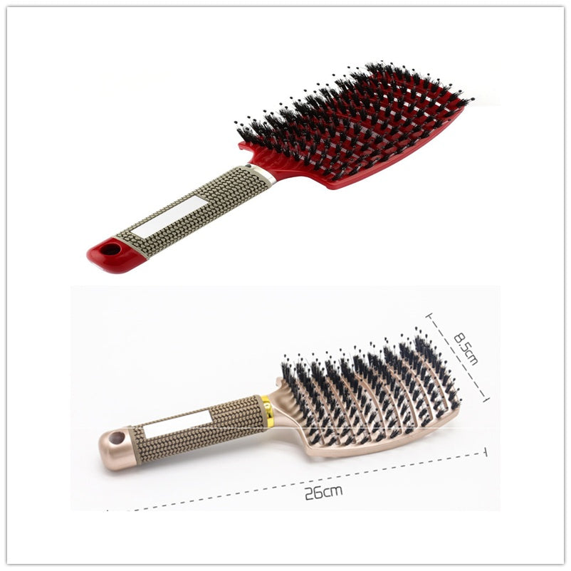 Hairbrush Anti Klit Brushy Haarborstel Women Detangler Hair Brush Bristle Nylon Scalp Massage Teaser Hair Brush Comb 5 Brush Set Infinite Avenue