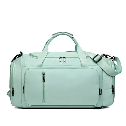 Large Capacity Dry Wet Separation Gymnastic Valise Green Infinite Avenue