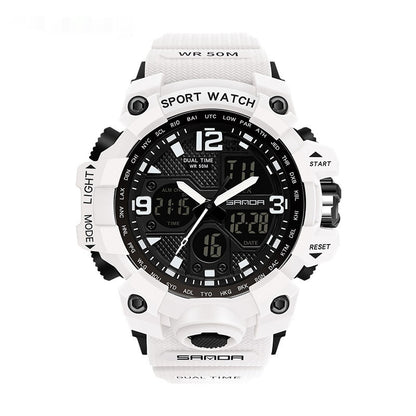 Electronic Youth Student Fashion Trend Cool Men's Watch 942 White Women's Infinite Avenue