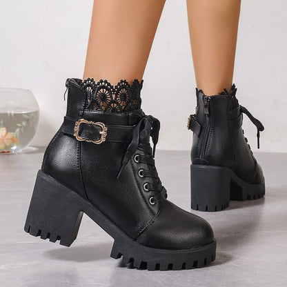 Fall Winter Fashion Korean Style Plus Size Short Boots Women Infinite Avenue