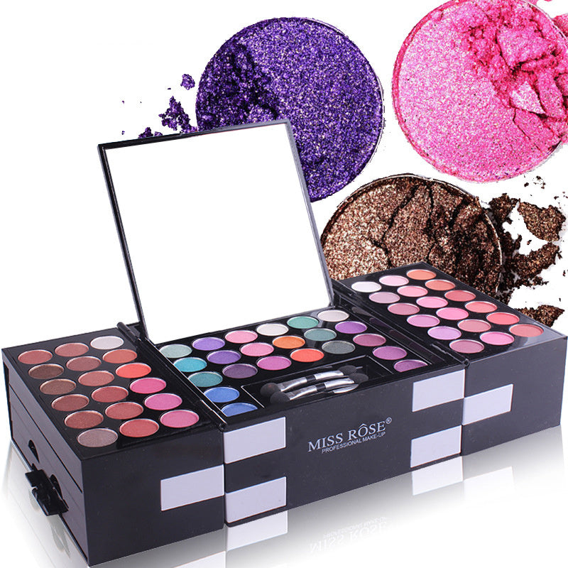 MISS ROSE 144-Color Makeup Kit – Eyeshadow, Blush & Eyebrow Set Infinite Avenue