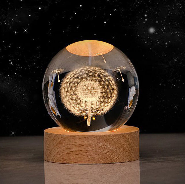 Luminous Starry Sky Crystal Ball – Moon Night Light & Gift Infinite Avenue