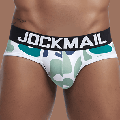 Men's Fashionable Camouflage Printed Cotton Briefs - Infinite Avenue