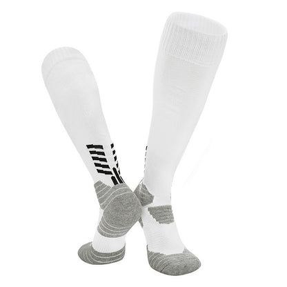 Men's High Non-Slip Soccer Training Socks White Infinite Avenue