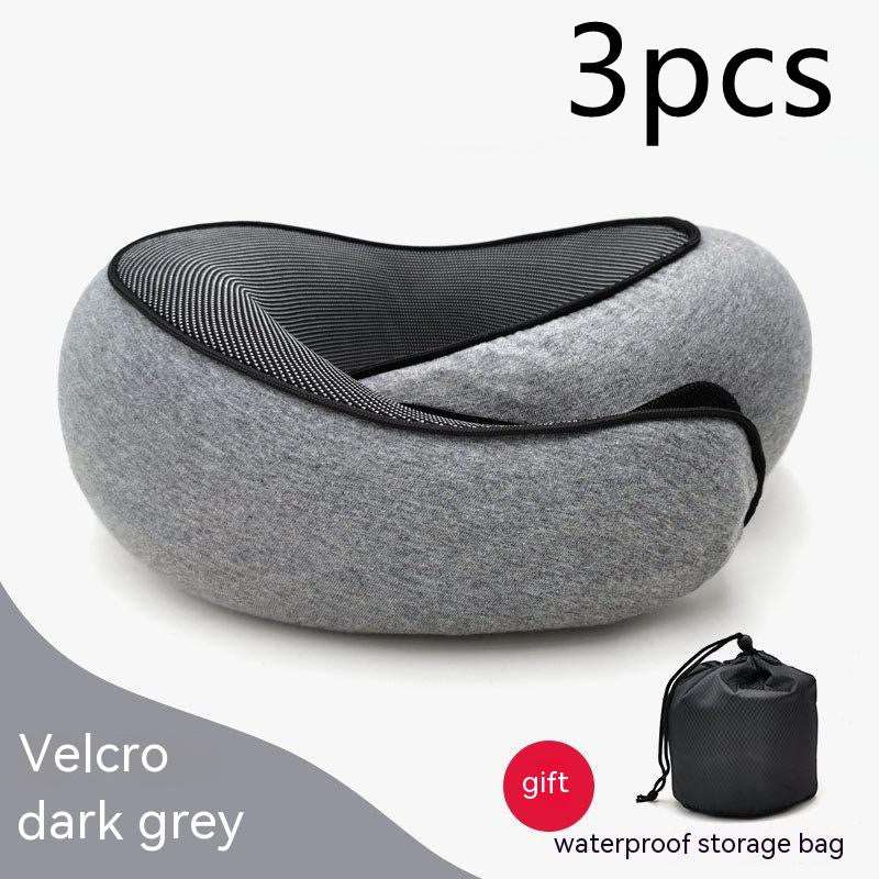 Travel Neck Pillow Non-Deformed Airplane Pillow Travel Neck Cushion Durable U-Shaped Travel Memory Cotton Nap Neck Pillow Flower Grey velero Style 3pcs Infinite Avenue