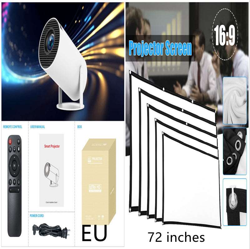 HY300 Pro Projector Home Theater Entertainment Portable Small Projector Set2 EU Infinite Avenue