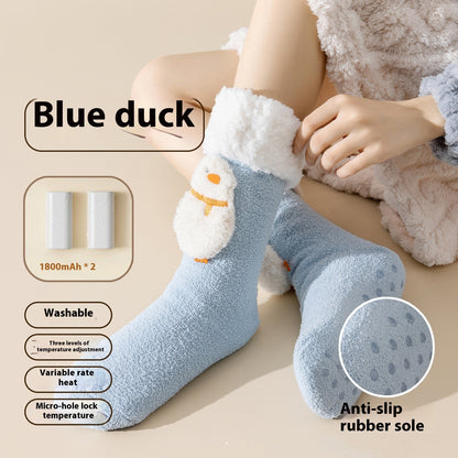 Winter Electric Heated Cold-Proof Socks Blue Duck Infinite Avenue