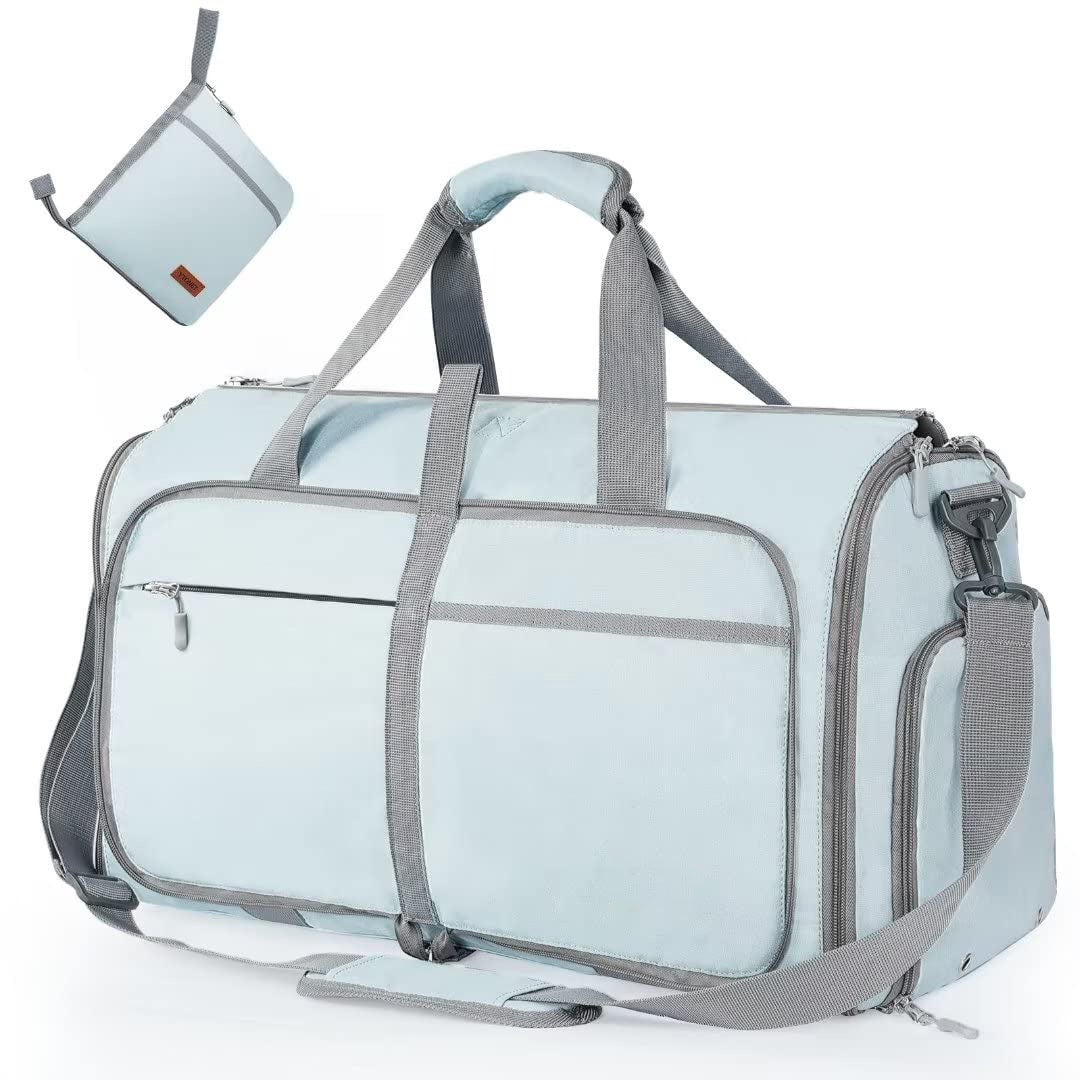 Large Travel Duffle Bag – Waterproof Folding for Women Sky Blue Infinite Avenue