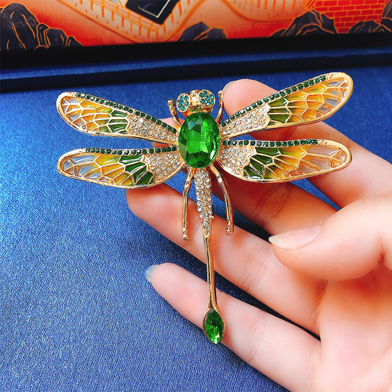 New Fashion Women's Insect Exaggerated Brooch Green Infinite Avenue