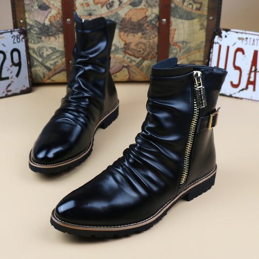 Boots Trendy All-matching Korean Style Height Increasing Infinite Avenue