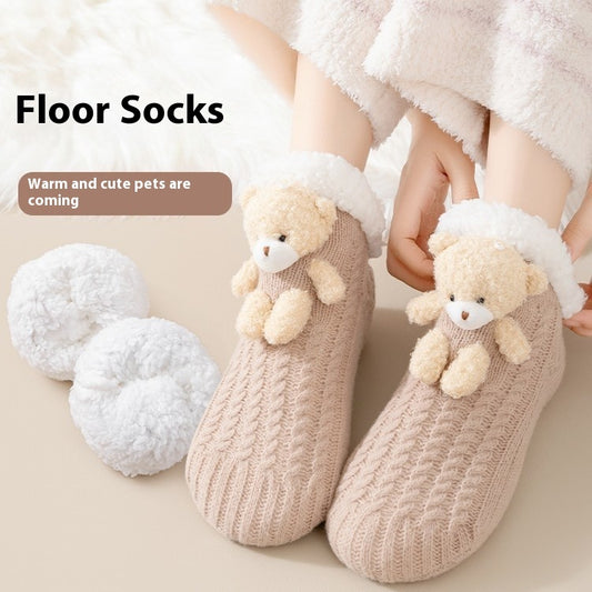 Women's Thick Fleece-Lined Lambswool Winter Socks Infinite Avenue