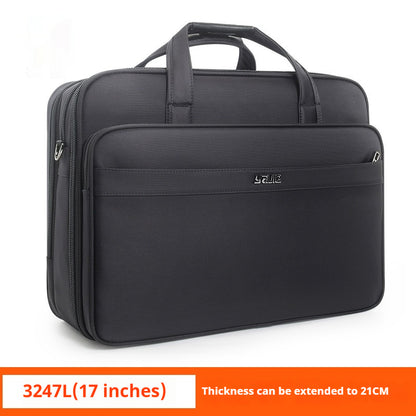 Business Computer Bag Hand-carrying Oxford Cloth Extra Large Capacity 324 7L Black Infinite Avenue