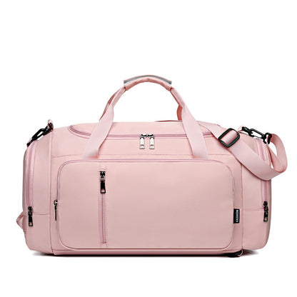 Large Capacity Dry Wet Separation Gymnastic Valise Pink Infinite Avenue