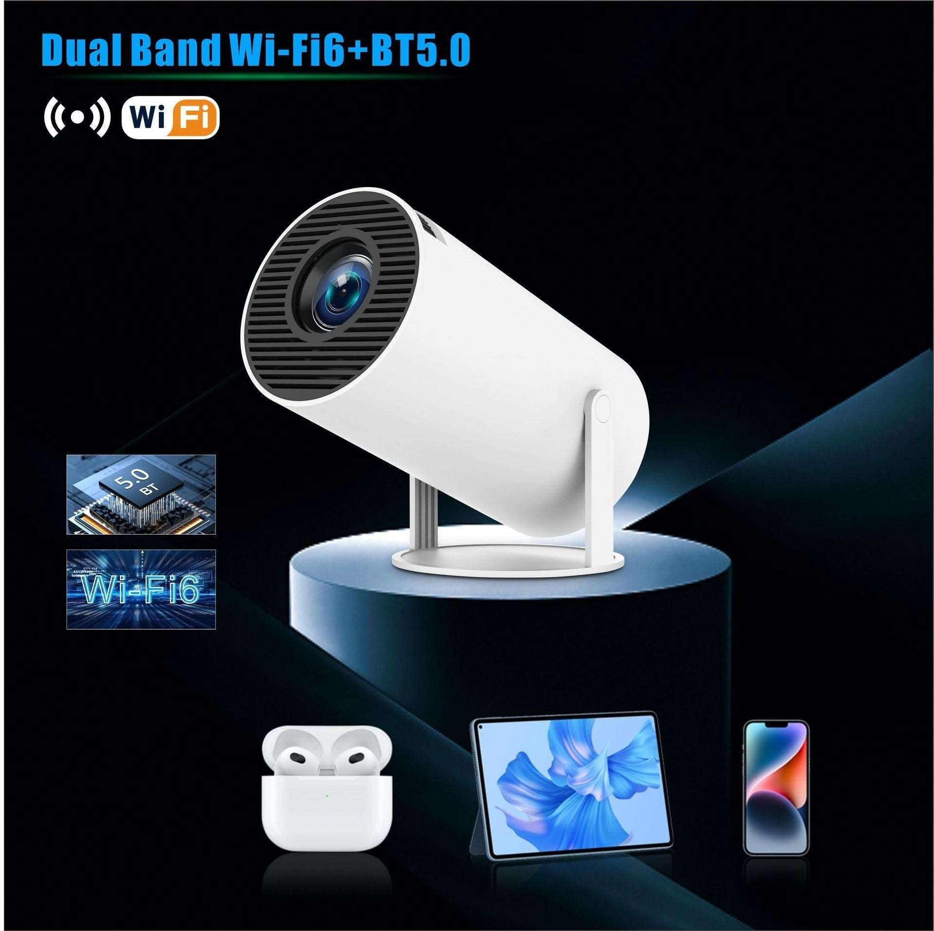 HY300 Pro Projector Home Theater Entertainment Portable Small Projector Infinite Avenue