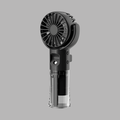 Portable 4-Speed Mist Fan: Handheld USB Rechargeable Summer Cooler - Infinite Avenue