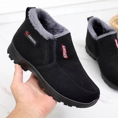 Men's Shoes Thermal Non-slip Cotton-padded Shoes Casual Slip-on Old Beijing Cloth Shoes Infinite Avenue