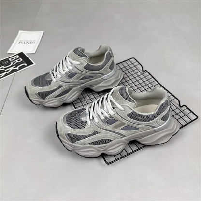 Thick Bottom Color Matching Paris Dad Shoes Lightweight Exercise Casual Infinite Avenue