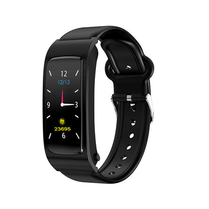 114 Screen Information Synchronization Call Prompt K11 Call Smart Bracelet Black Silicone Infinite Avenue