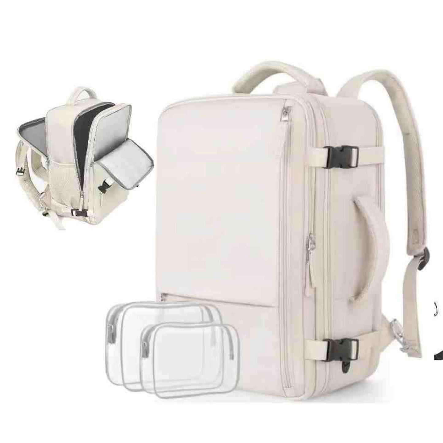 Versatile Backpack For Girls' Storage 8026 off white Infinite Avenue