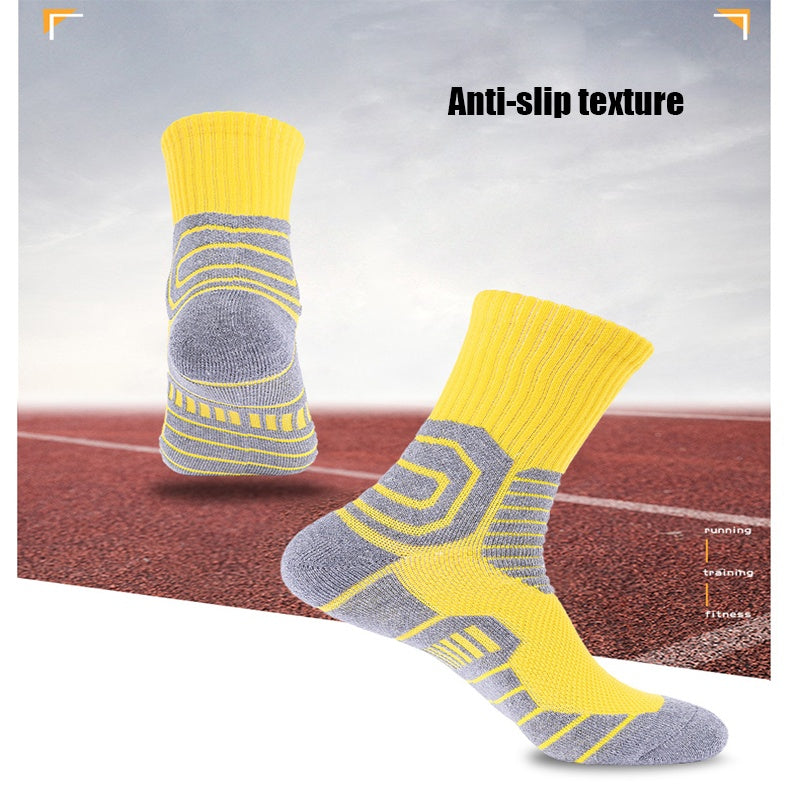 4 Pairs Compression Crew Running Socks Athletic Socks For Men With Cushion Work Hiking Basketball Sport Socks Anti-odor And Anti-slip For Running Fitness Hiking And Cycling Infinite Avenue