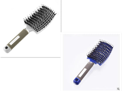 Hairbrush Anti Klit Brushy Haarborstel Women Detangler Hair Brush Bristle Nylon Scalp Massage Teaser Hair Brush Comb Set E Brush Set Infinite Avenue