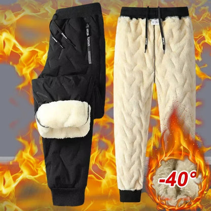 Men’s Fleece-Lined Winter Sweatpants – Warm, Waterproof, Windproof Infinite Avenue