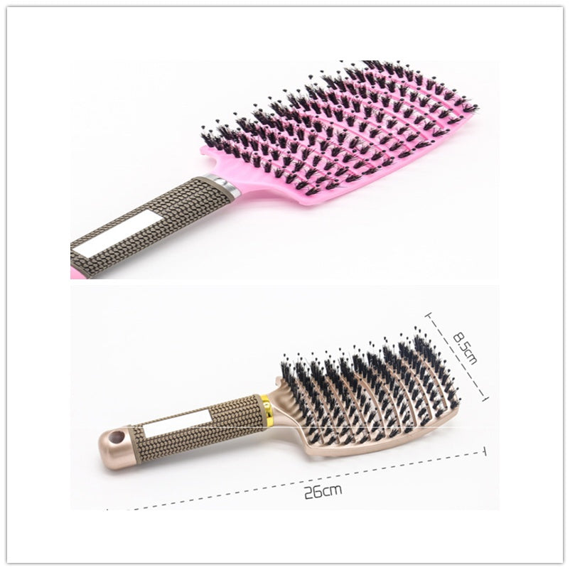 Hairbrush Anti Klit Brushy Haarborstel Women Detangler Hair Brush Bristle Nylon Scalp Massage Teaser Hair Brush Comb 8 Brush Set Infinite Avenue