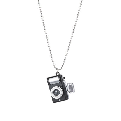 Luminous Small Camera Ball Titanium Steel Necklace Can Sound Infinite Avenue