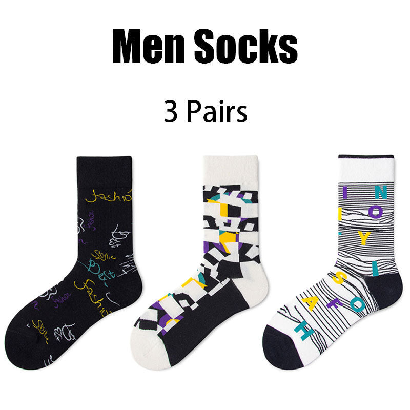 3 Pairs Men's Athletic Socks – Cushioned, Breathable & Anti-Odor 3 Pairs Socks Infinite Avenue