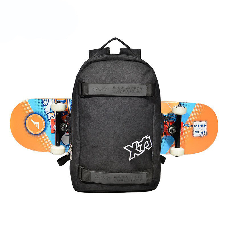 Double-shoulder Skateboard Large-capacity Backpack Multi-functional Double Rocker Land Punching Board Black Infinite Avenue