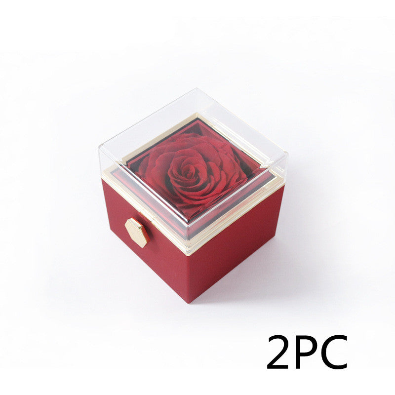 Acrylic Ring Box Valentine's Day Proposal Confession Red box 2PC Infinite Avenue