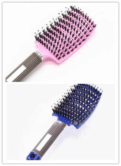 Hairbrush Anti Klit Brushy Haarborstel Women Detangler Hair Brush Bristle Nylon Scalp Massage Teaser Hair Brush Comb 14 Brush Set Infinite Avenue