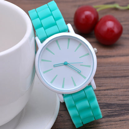 Classic Ultra-thin Silicone Watch Female Student Hulan Infinite Avenue