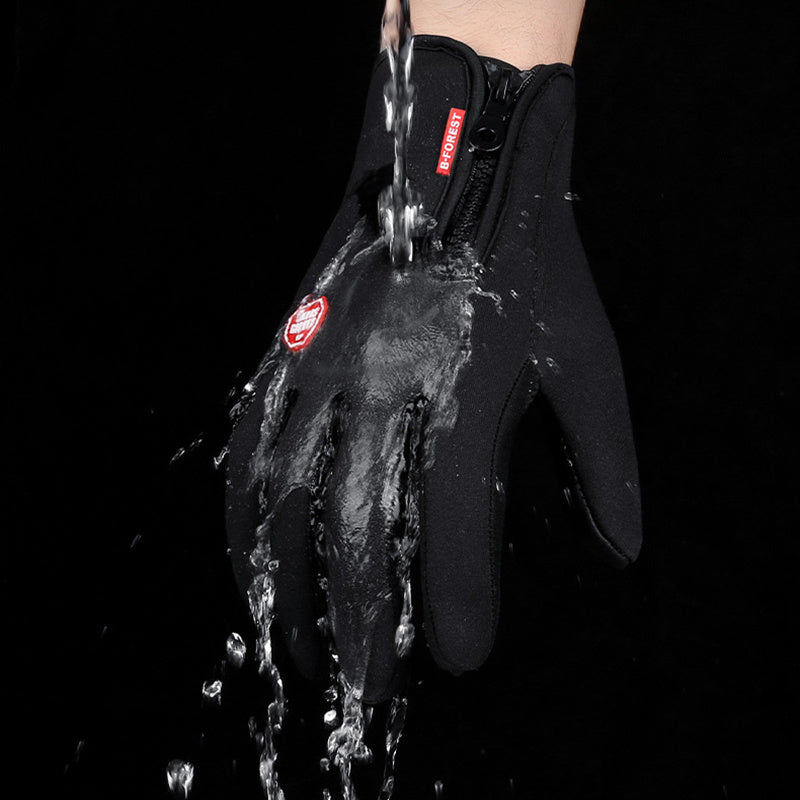 Winter Touchscreen Motorcycle Gloves – Waterproof & Fleece-Lined Infinite Avenue