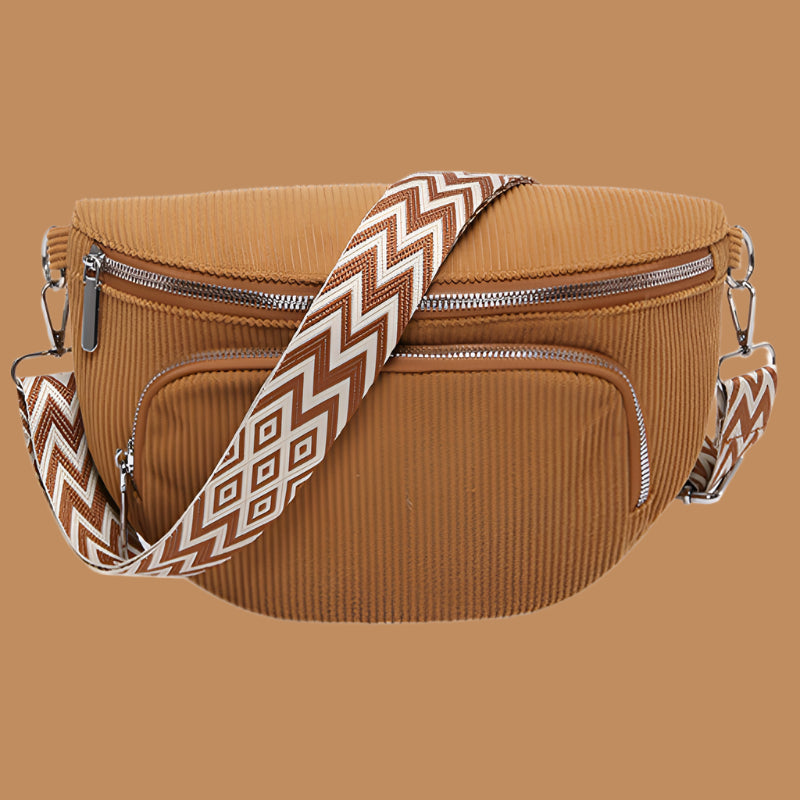 Extra Large Crossbody Waist Bag – Spacious & Trendy Brown 29x19x10CM Infinite Avenue