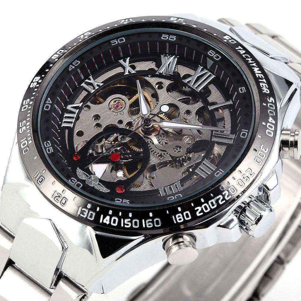 Men's Personality All-steel Hollow Automatic Mechanical Watch Infinite Avenue