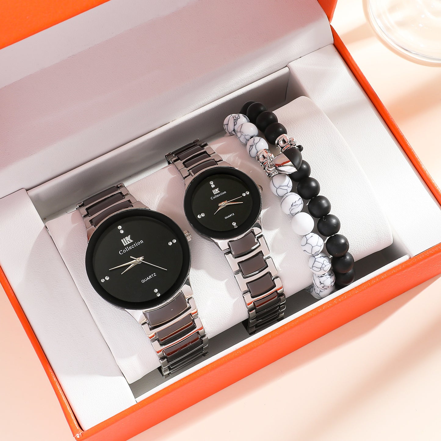 New Fashion Simple All-match Couple Watch Heart Bracelet Suit Style 5 Infinite Avenue