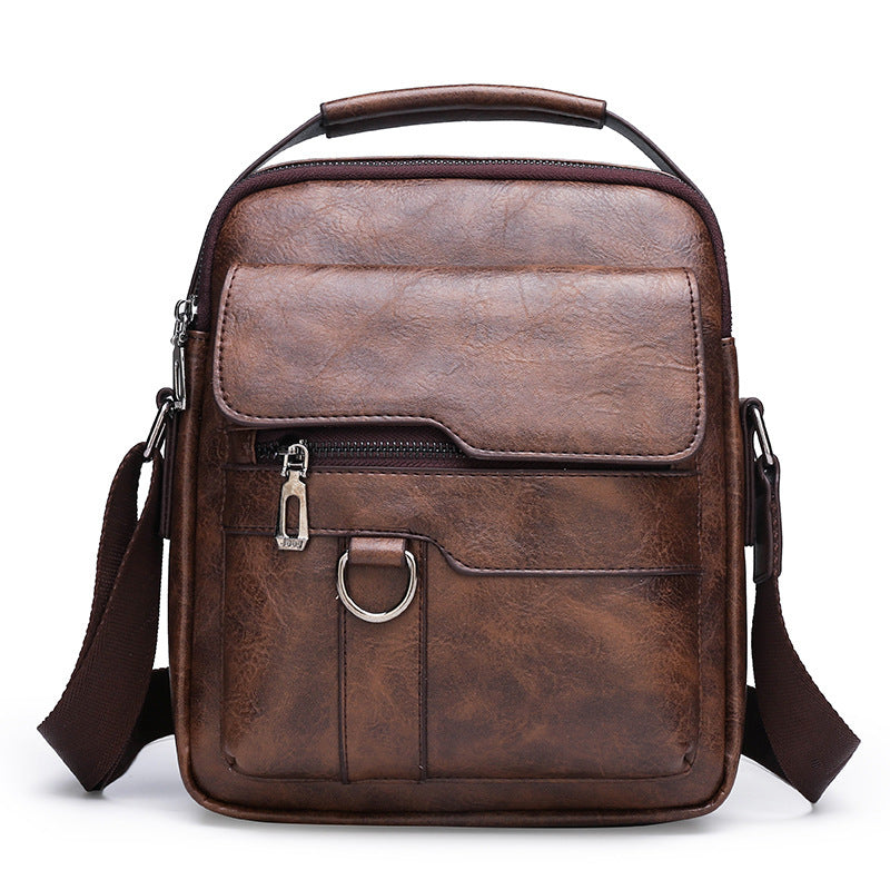 Men's Casual Crossbody Document Bag Brown Infinite Avenue