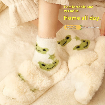 Women's Mink Fur Cartoon Sleep Socks Infinite Avenue