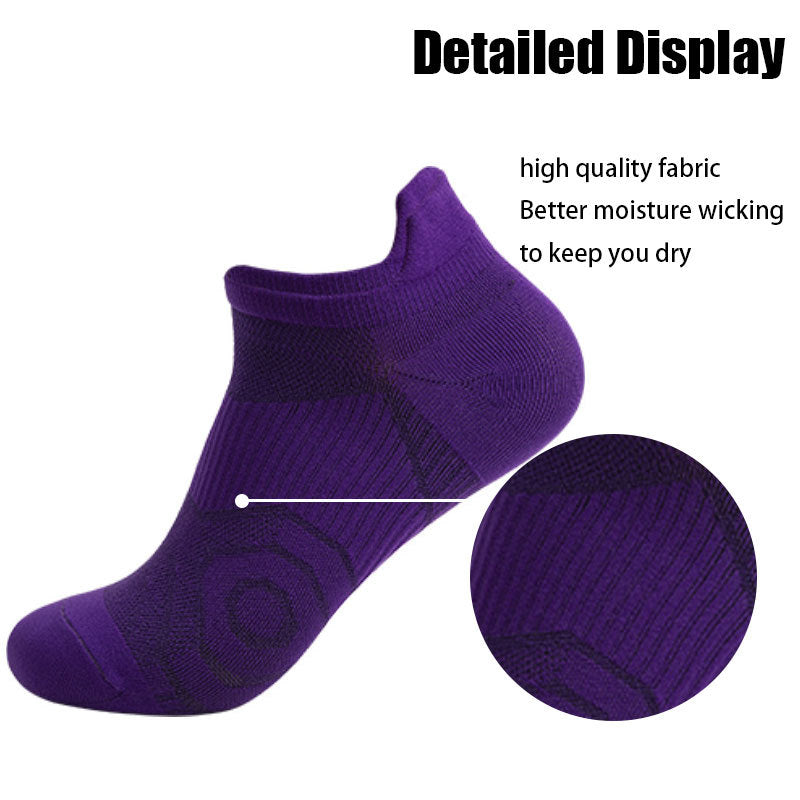 8 Pairs Men Athletic Socks Low Cut Cushion Running Socks Anti-slip And Anti-odor Breathable Comfort For Sports Running Fitness Cycling Infinite Avenue